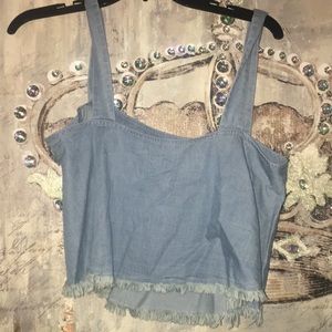 Denim Crop Top